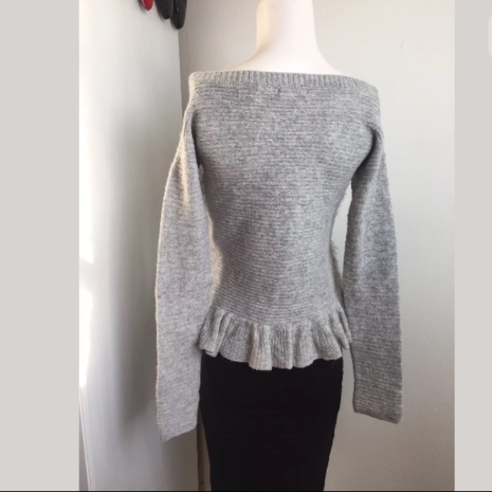 Anthropologie Sleeping On Snow Gray Sweater - Picture 7 of 7